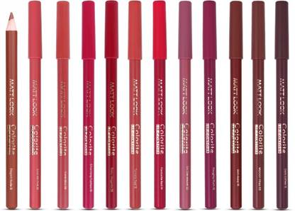 MATTLOOK Colorite Lip Pencil Long Lasting Smudge Proof Enriched&Vitamin E Glides Smoothly