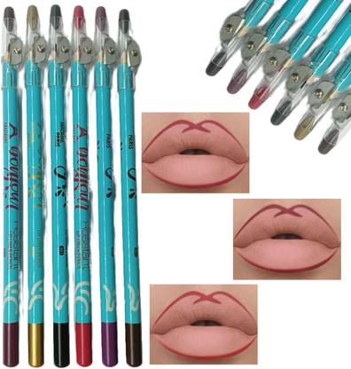 Gonegal 6 Color Matte Lip Liner Long-lasting, Waterproof, Soft And Smooth Lip Liner