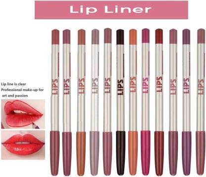 JANOST Matte Finish 100 % Super Lip Liner, Waterproof Sweat-Proof
