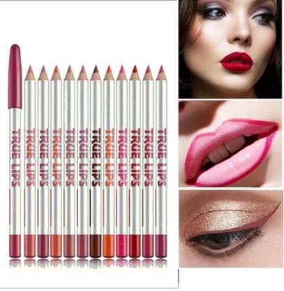 USBK True Lips Lip Liner Pencil Natural Finish, Set