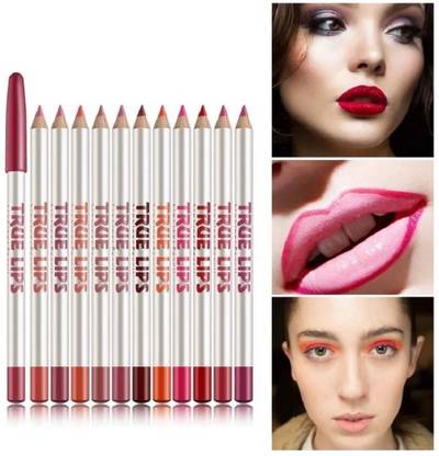 GFSU - GO FOR SOMETHING UNIQUE True Lips Set of 12 Creamy Lip Liner Pencils (Mix)