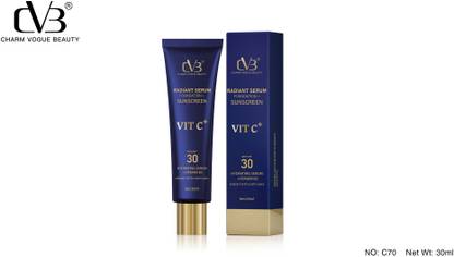 CVB Radiant Serum Foundation + Sunscreen Face Makeup SPF+30