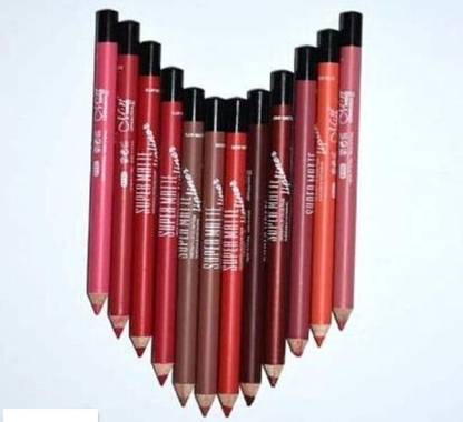 Trendy styler Menow Super Matte Smudgeproof Non Toxic Lipliner Pencil Set-12