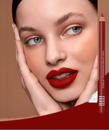 SILDUST RED COLOR MATTE LIP & EYE LINER PENCIL