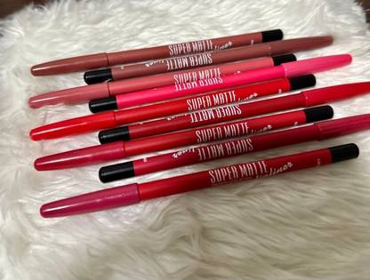 Gonegal Super Matte Soft Matte Texture Creamy Matte LipLiner Set Pack OF 9