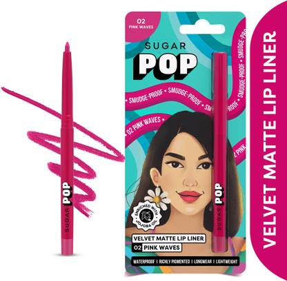 SUGAR POP Velvet Matte Lip Liner 01 Red Carpet - Smudgeproof | Waterproof | Transferproof