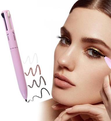NYLI Professional 4 In 1 Makeup Pen Portable Eyebrow Eyeliner Lip Liner Highlight Eye Makeup Pen
