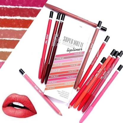 NADJA Waterproof & Smudge Proof | Lip Liner Set of 12