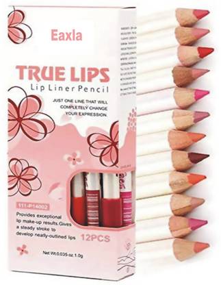 EAXLA True Lips Set of 12 Creamy Lip Liner Pencils