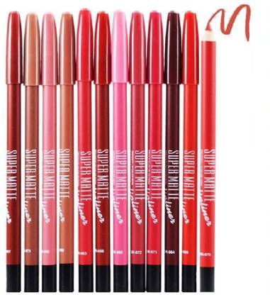 JANOST New Multicolored Matte Super Matte Lip Liner Pencil