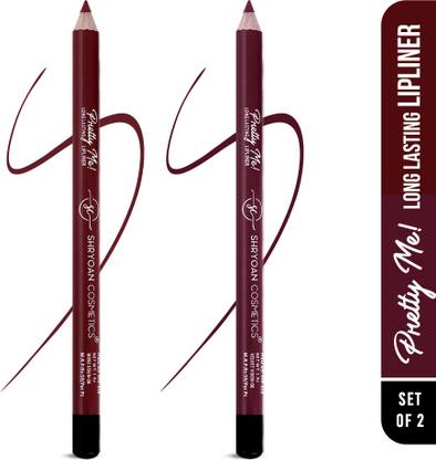 Shryoan Pretty Me Bold Lipliner & Eye Liner Pencil| Set of 2| Waterproof & Smudge Proof