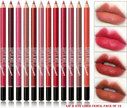 revary Matte Lip Liner Pencil Long Lasting Pigmented Formula-Pack of 12