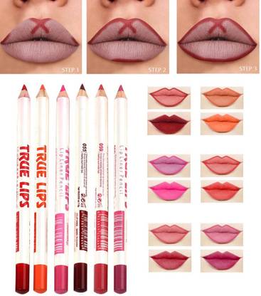 Facejewel 6pcs Matte Lip Liner Set Waterproof & Long Lasting