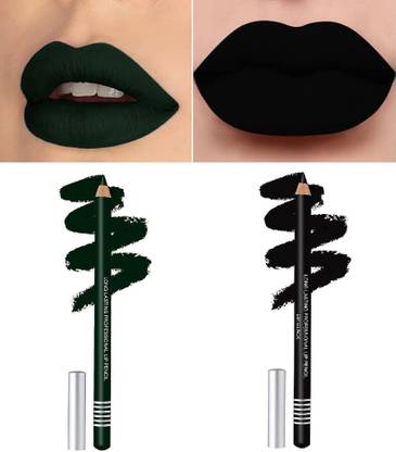 BLUEMERMAID BEST BLACK & GREEN LIP LINER MATTE FINISH