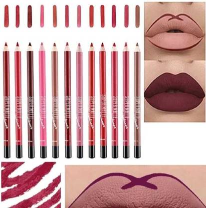 GLOW IT Super Matte Lipliner Set Pack Of 12