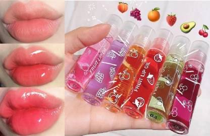 HUZURLU Transparent fruit lip gloss, moisturizing oil, reducing lip lines