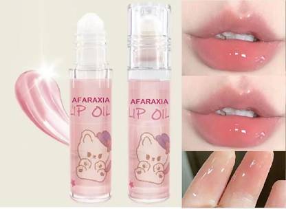 AFARAXIA Roll-on Lip Gloss Transparent Moisturizing Make-up