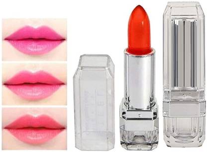 manasona Color Change,Long Lasting,Non Transfer Water Proof Multicolor Jelly Lipstick