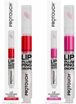 PROTOUCH Lippie Love Combo Plumping Effect Volumizing LIPS Matte tint Finish (Red|Pink)