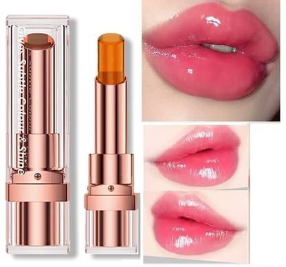 AFARAXIA Transparent Moisturizing Jelly Lipstick for Glossy Pink Lips