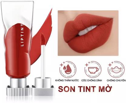 MYEONG Not-Stick Texture Lips Red Lip Glaze Lip Gloss Matte Lip Gloss For Women