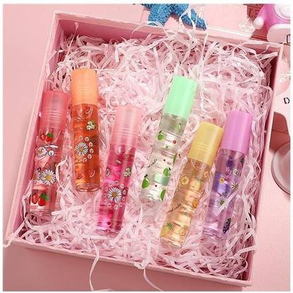 tanvi27 Fruit-Flavored Lip Gloss, Fresh Lip Glaze Transparent Colorless Moisturizing