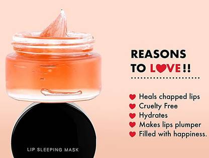 ADJD Lip Sleeping Mask for Hydration & Repair, 24 Hrs Moisturization with Shea Butter
