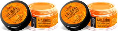 La'Conde Orange Extract Lip Balm for Soft and Natural Lips (15gms) Pack of 2