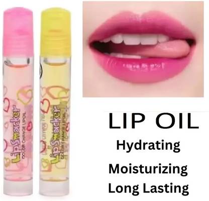 Trendy styler 2 Pc Color Changing Glossy Liquid Lip Smacker