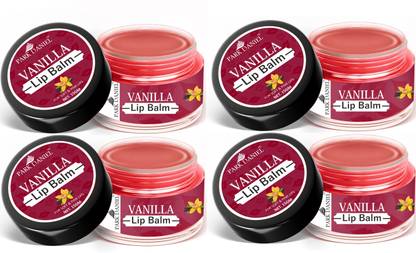 PARK DANIEL Vanilla Lip Balm -Lightening Balm For Dry & Pigmented Lips Pack of 4 Unit of 15g