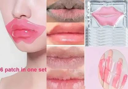 GABBU Set of 6 Collagen Crystal Lip Masks: Moisturizing, Nourishing, & Anti-Wrinkle