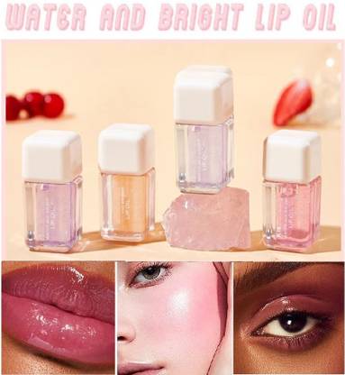 tanvi27 Glass Transparent Lip Oil Nourishing Hydrating Water Glow Plumping Glaze