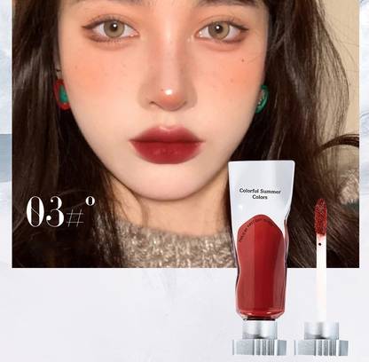 luzimaisa Perfect Matte Lip Gloss igment Transparent Ice Cub Matte Lipstick