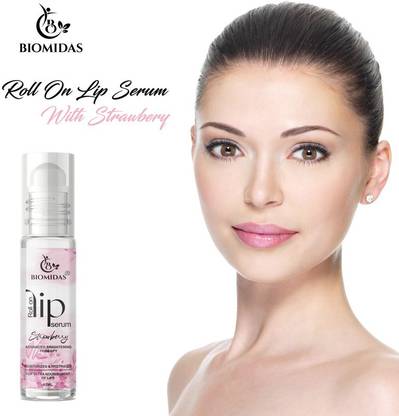 Biomidas Premium Quality Roll On Lip Serum (Strawberry fragrance) 12ML (Pack Of 2)