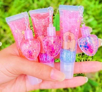 Latixmat Moisturizing Lip Oil + Heart Pendant Color-Changing Lip Gloss