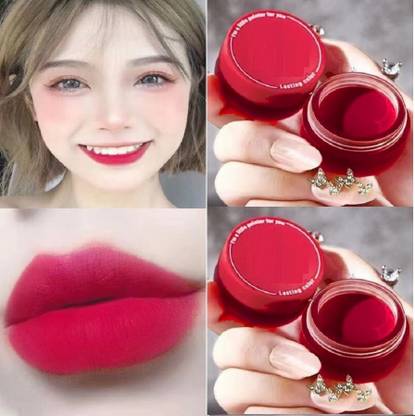 Latixmat Long Lasting, Transfer Proof, Waterproof & Hydrating Lip & Cheek Tint Mud Combo Lip Stain