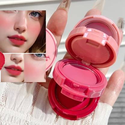 manasona Korean 3-In-1 Lip & Cheek Tint - Pink, Seamless Finish, Smooth & Blendable Lip Stain