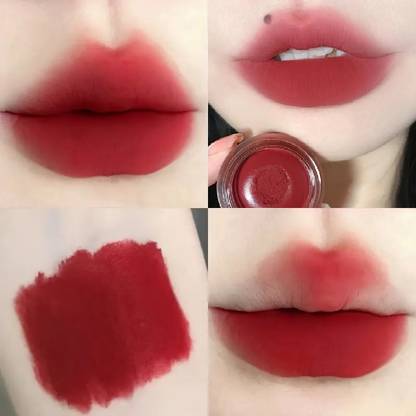 MYEONG Red Rose Color Velvet for Long-Lasting Lip Makeup Lip Mud Tint