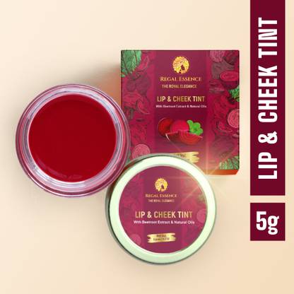 Regal Essence Lip & Cheek Tint | Blush with Beetroot Extract | Long Lasting, & Matte Finish Lip Stain