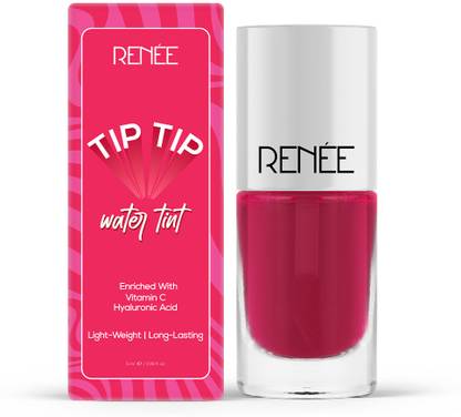 Renee Tip Tip Water Tint - Pink Splash - Hydrating Lip & Cheek Stain, Long-Lasting Lip Stain