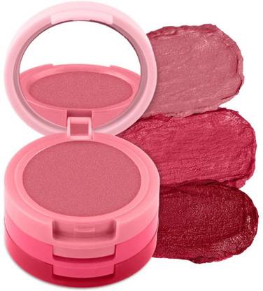 Renee Glam Stack 3-In-1 Lip & Cheek Tint - Pink, Seamless Finish, Smooth & Blendable Lip Stain