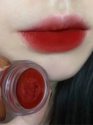 MYEONG Lip & Cheek Tint Red Velvet Matt Mousse Solid Lip Gloss Tint Lasting Makeup Lip Stain