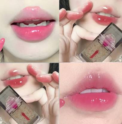 luzimaisa Moisturizing Liquid Lip Balm Glitter Lip Gloss Watery Crystal Jell Lip Oil Lip Stain