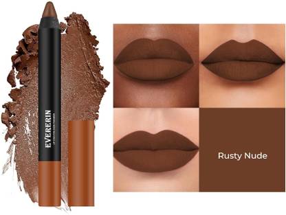 EVERERIN All DAY Long Lasting Crayon Lipstick Creamy Matte Finish (BROWN) PR Lip Stain