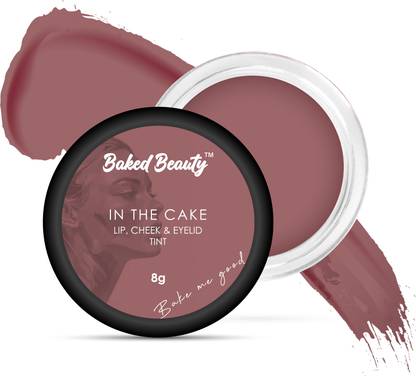 BAKED BEAUTY In The Cake Lip Cheek & Eyelid Tint with Richness of Shea Butter and Vitamin E Lip Stain