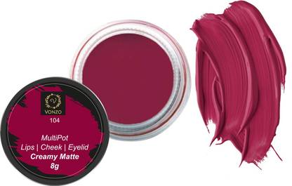 vonzo Lip and cheek tint with essential oils for lips,cheeks and eyelid shade 104 Lip Stain