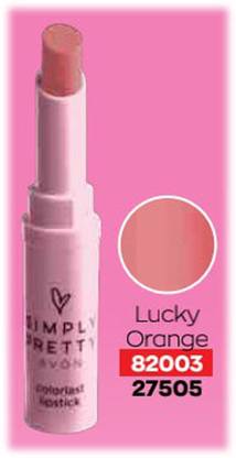 AVON COLORLAST LIPSTICK-H10