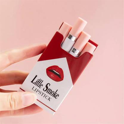 Glemmi Matte Lipstick Set 4 pcs Cigarette Box-Inspired Case, Long-Lasting Wear