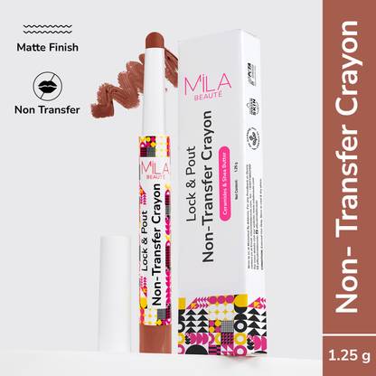 MILA BEAUTÉ Transferproof Long Lasting Matte Crayon I Hydrating with Ceramides & Shea Butter
