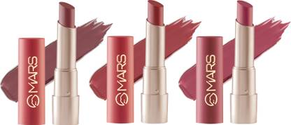 MARS Creamy Matte Highly Pigmented Lipstick 4-5-6 Pack Of 3